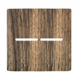 Placa p/ 2 Interruptores 4x4 - Novara Carvalho